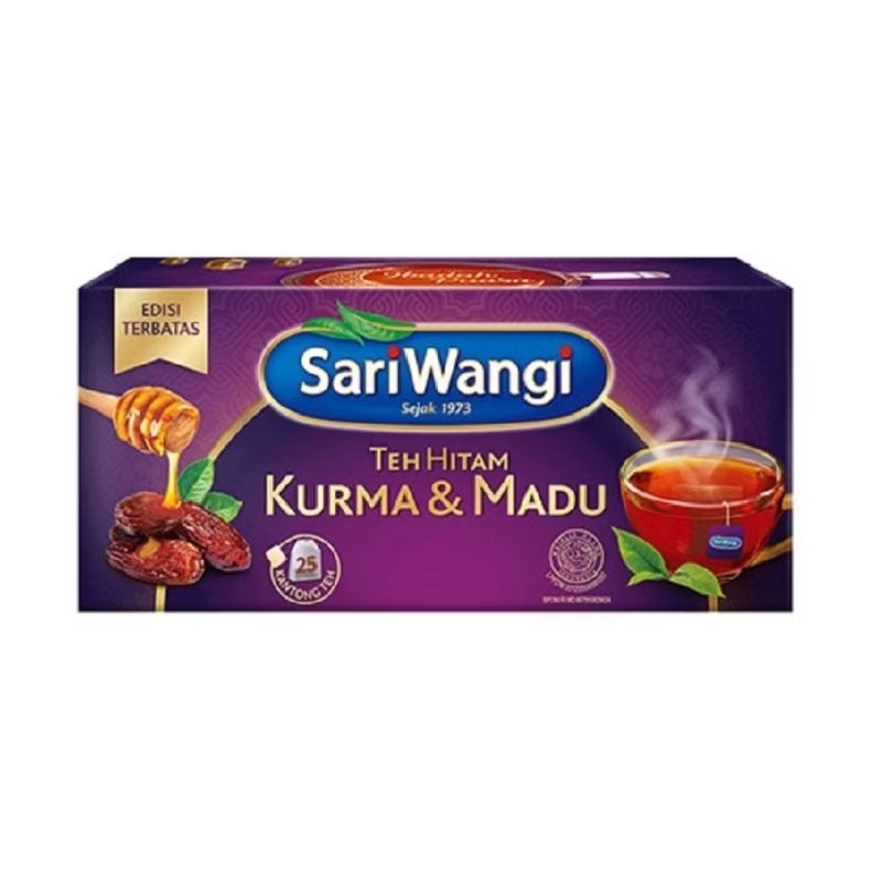 

Teh Hitam SariWangi Kurma dan Madu 25 sachet.