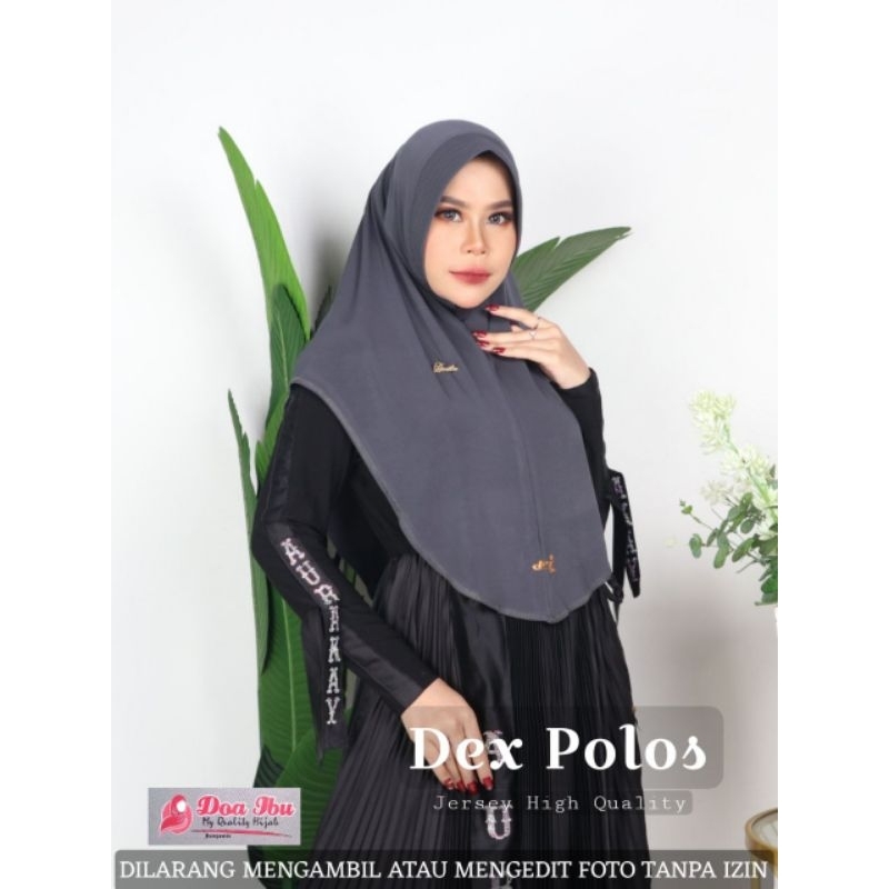 DOA IBU - JILBAB INSTAN DEX OVAL DOI size M JERSEY HQ BY DOA IBU HIJAB