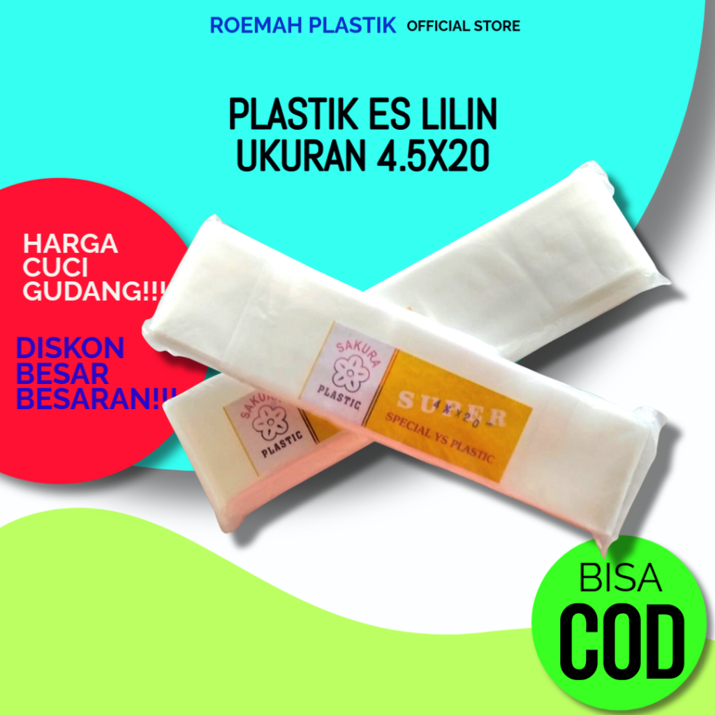 Kantong Plastik Es Lilin Panjang Pe Bening