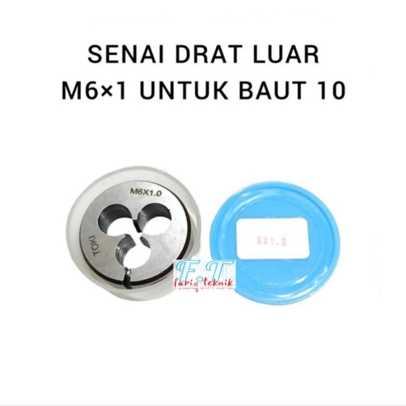 Round Dies Senay M6 × 1.0 Mata Senai Drat Luar m6×1 Snei Sney Drat Baut 10