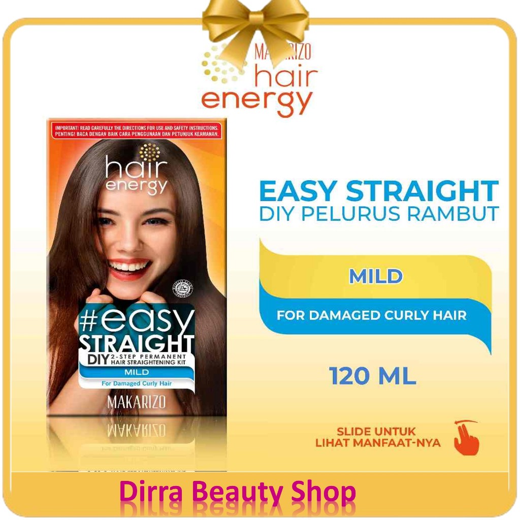 Makarizo Hair Energy Easy Straight Mild 120 mL Pelurus Rambut DA86