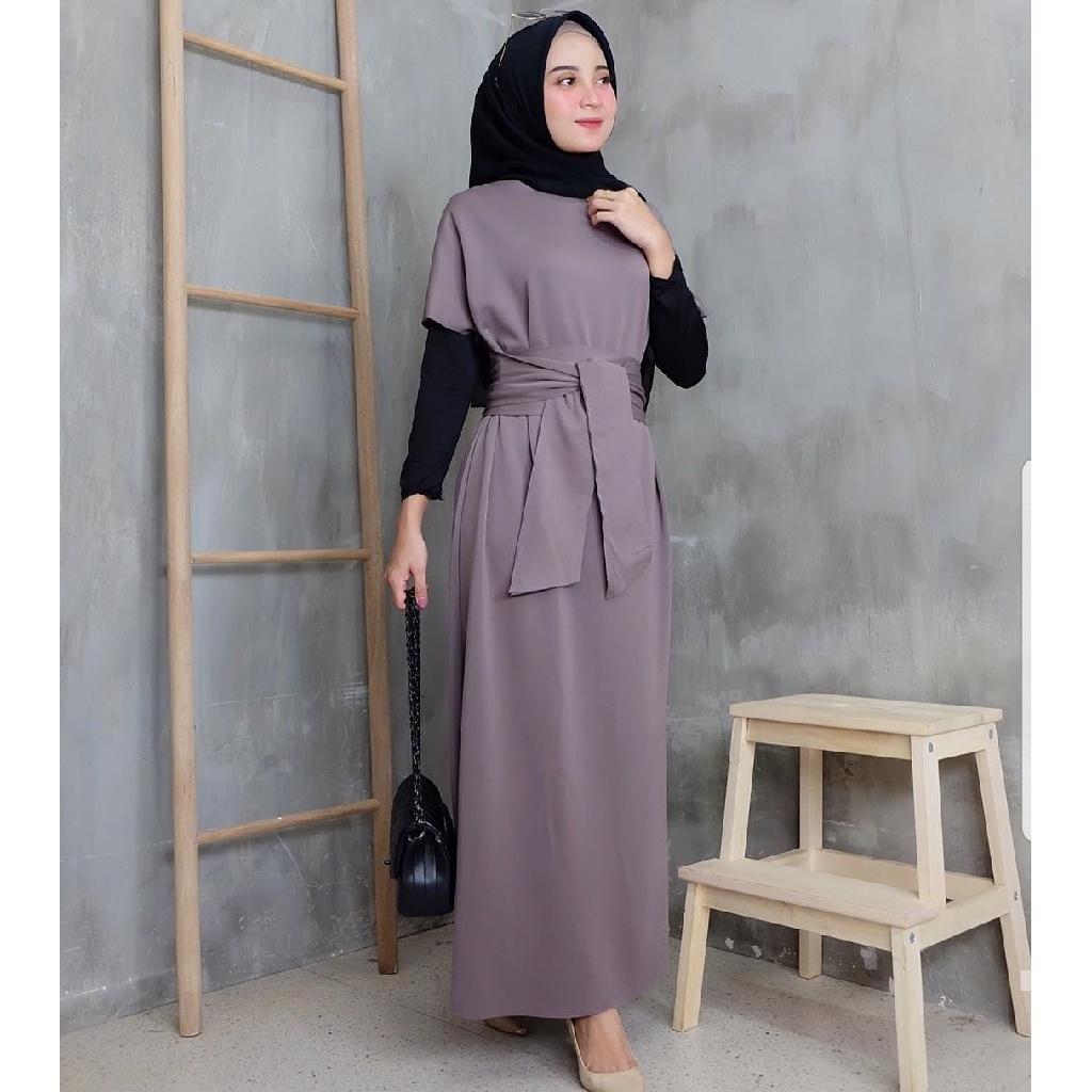 YOUR -  Dress Gamis Mewah Premium Adem Kekinian Elegan Busui Kualitas Butik