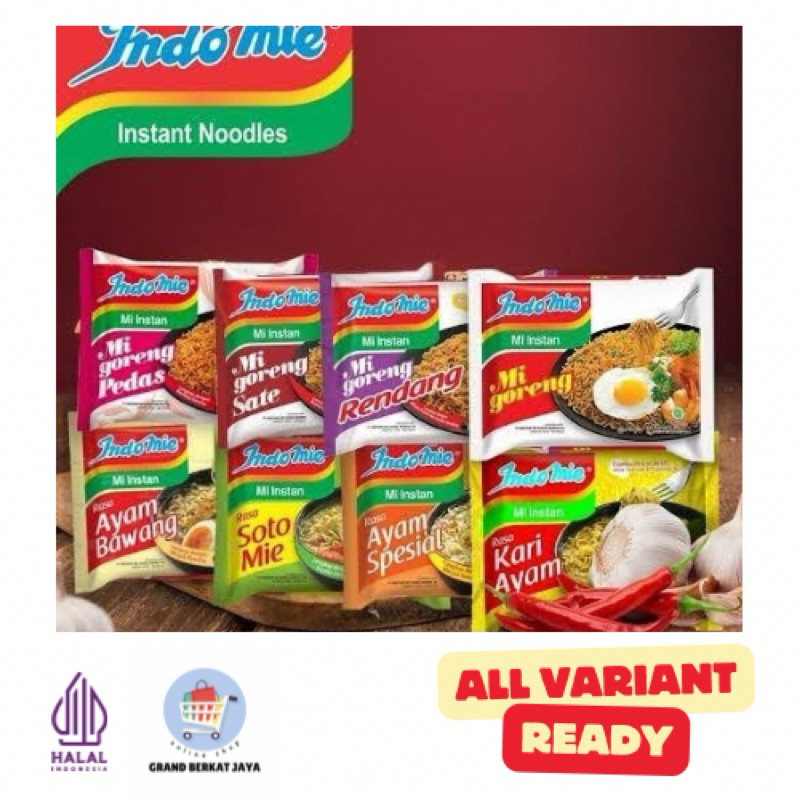 

Indomie Mie Instan All varian 1 Pak