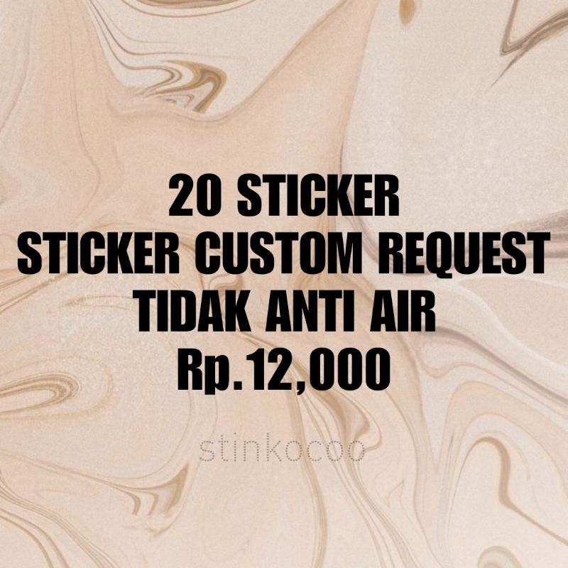 

[20PCS] STICKER CUSTOM REQUEST ISI 20 STICKER