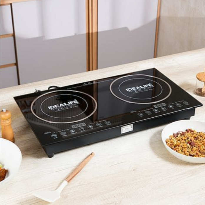 IDEALIFE - Double Induction Stove - Kompor Listrik Induksi 2 Tungku- IL-201b