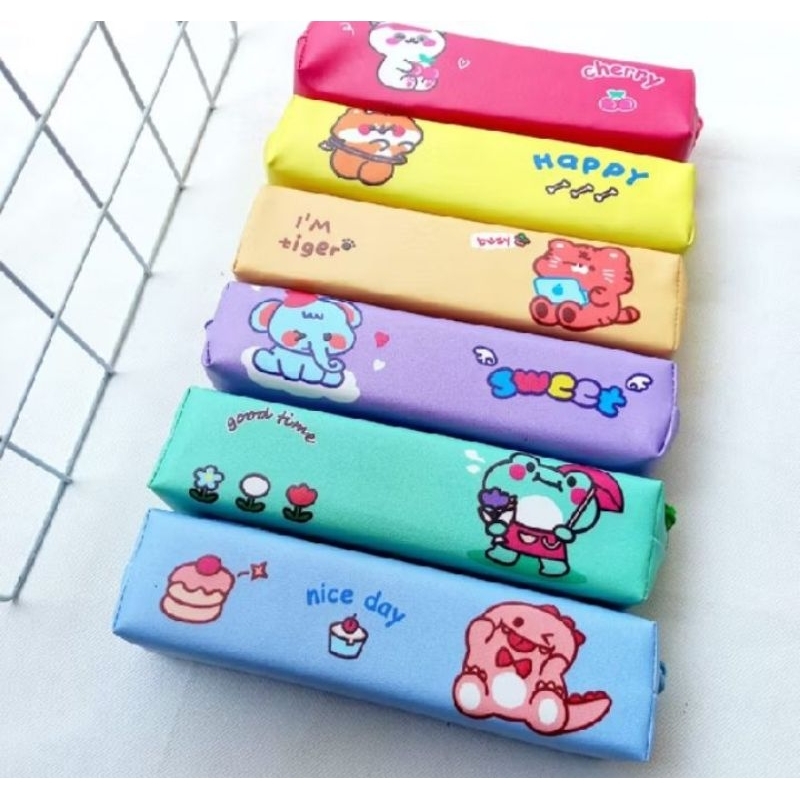 

Tempat Pensil Minj Lucu Motif Happy Animal