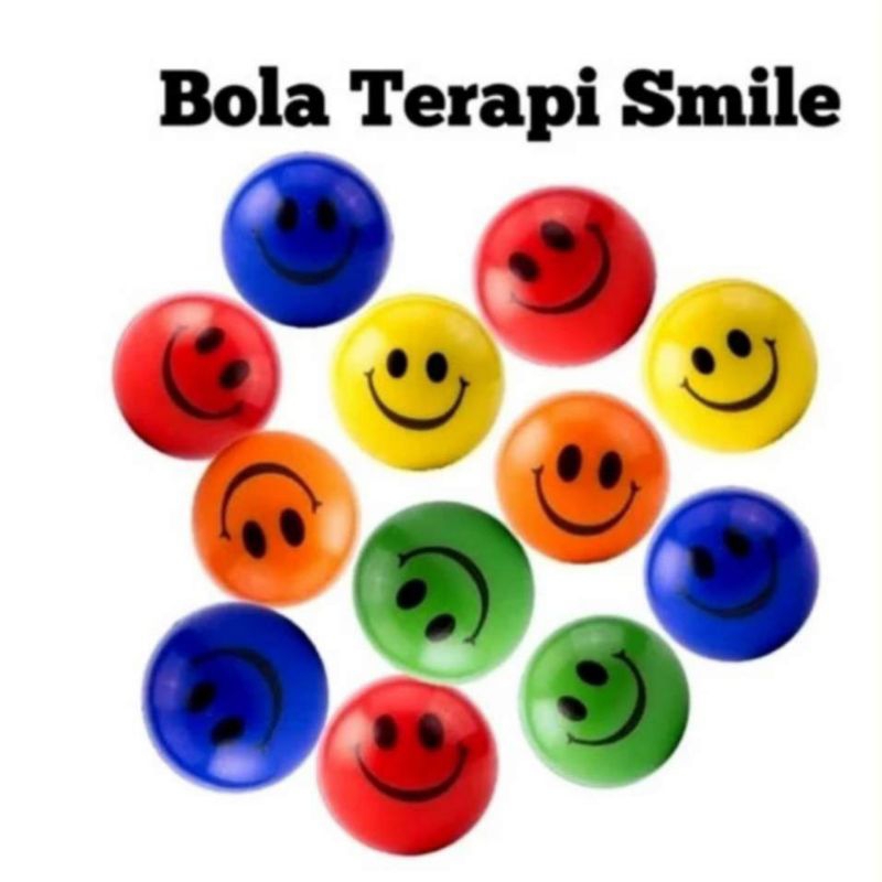 Bola Terapi Smile, Bola Pencet/Genggam Lembut Terapi Latihan Tangan Stroke