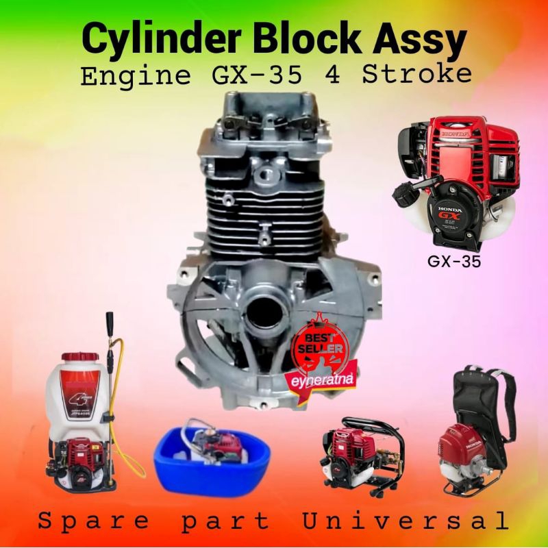 Silinder blok seher boring mesin potong rumput 4 tak for honda UMR 435T YX35 floating pump pompa apu