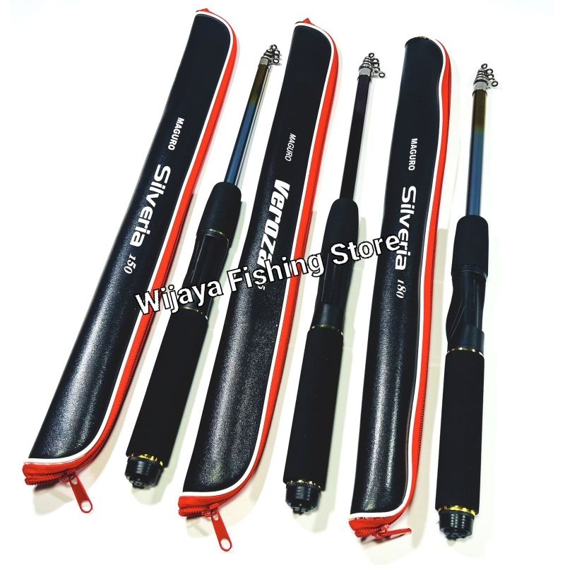 Joran Pancing Antena Udang Maguro Silveria Veroza Blue River 150 165 180