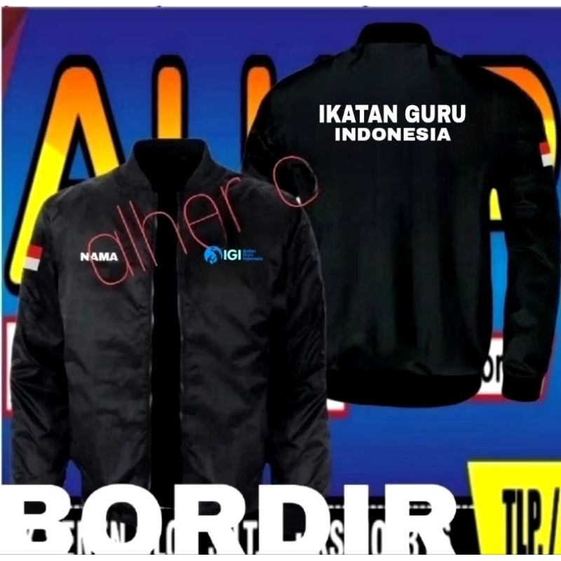 Jaket bordir igi jaket igi jaket bomber igi jaket kerja igi jaket seragam igi jaket bomber ikatan gu