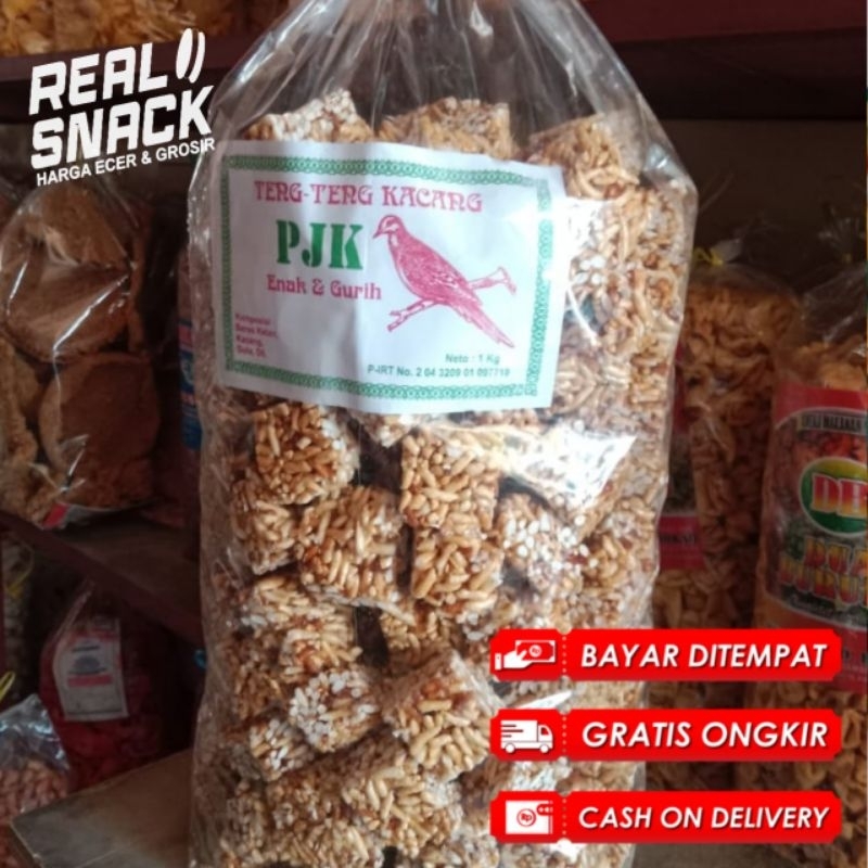 

Cemilan Tradisional Jipang Manis Rasa Kacang / Kue Teng Teng 1Bal berat 1kg