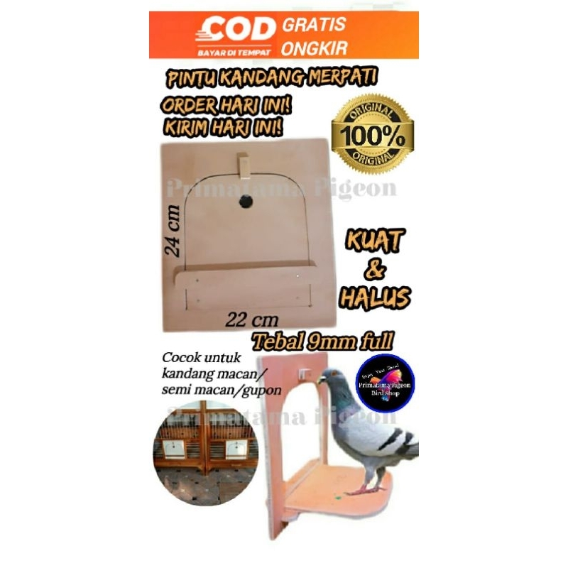 Pintu kandang merpati tebal 9mm /Pintu kandang burung merpati / Pintu kandang
