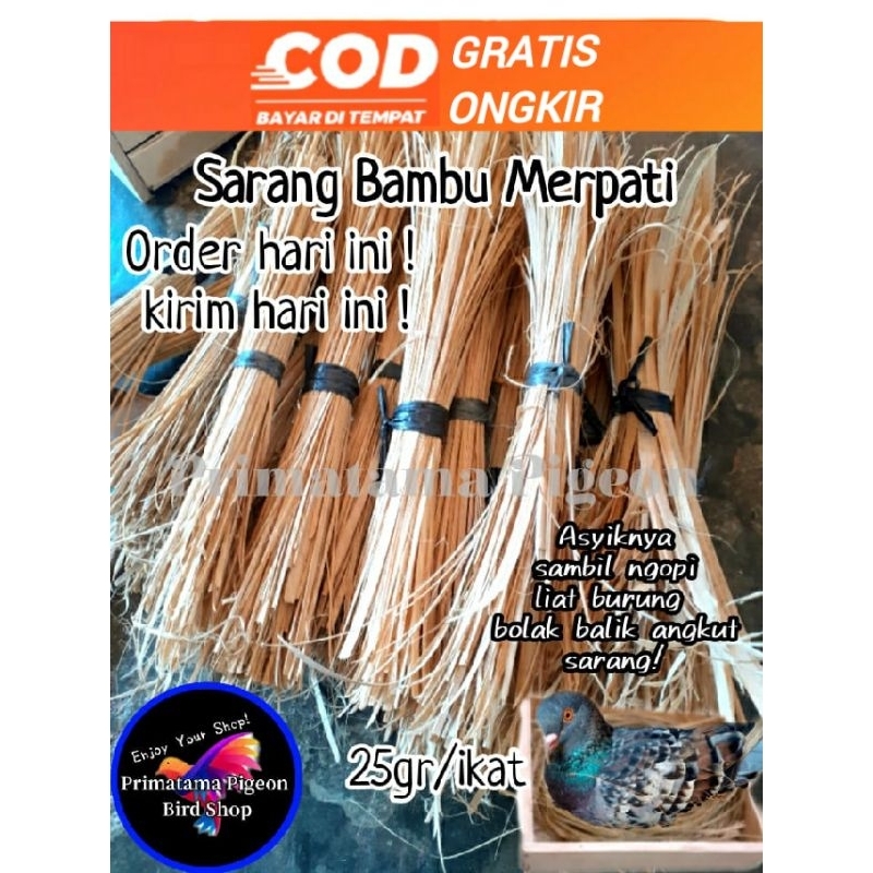 Sarang bambu merpati 25gr / Sarang Burung Merpati / Sarang Burung