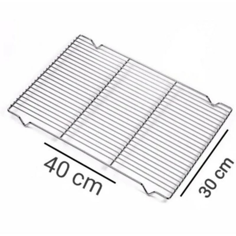 Cooling Rack / Rack Pendingin Kue Bahan Stainless UK 30x30cm dan 40x30cm - Kotak 30x30