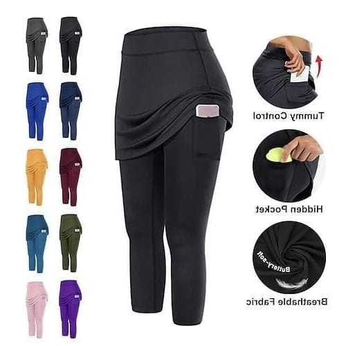 Rok Legging Senam Kantong Samping / Kantong HP - Legging Senam Terbaru