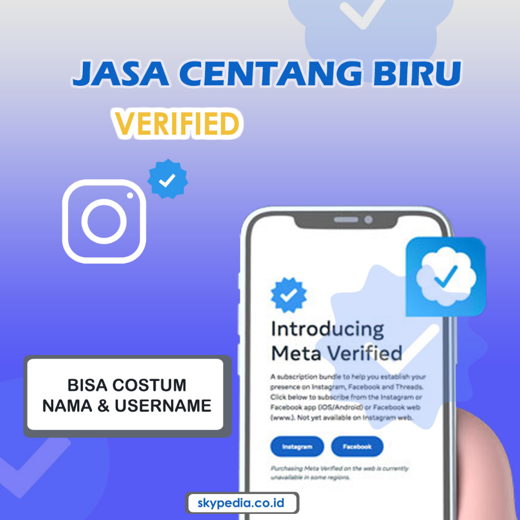 Jasa Verified IG Centang Biru | Jasa Verified IG Bergaransi | Verified IG Termurah