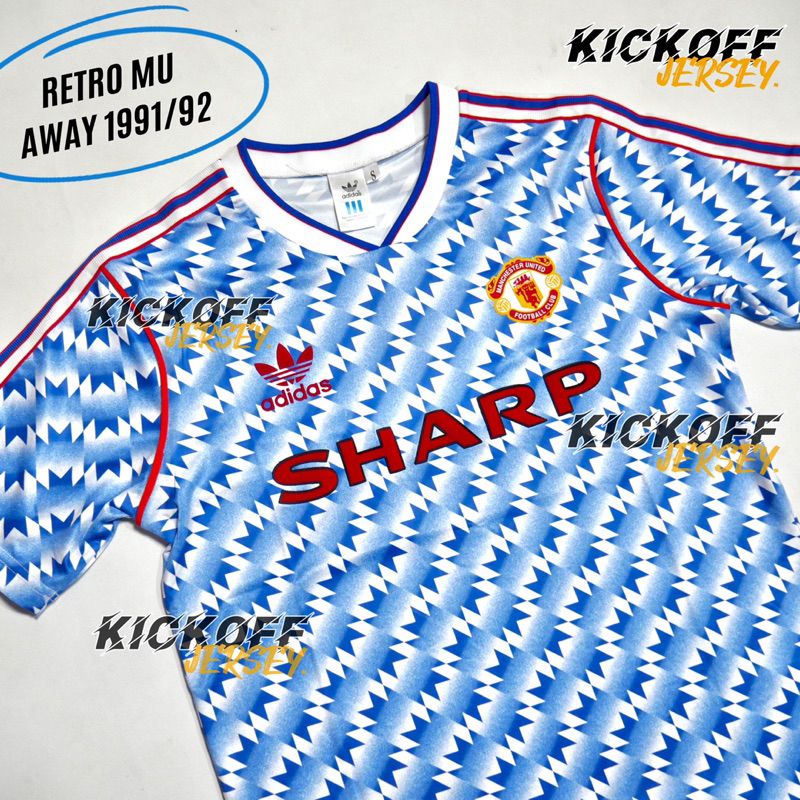 (RETRO) JERSEY BOLAA RETRO MU AWAY 1991 1992 GRADE ORI