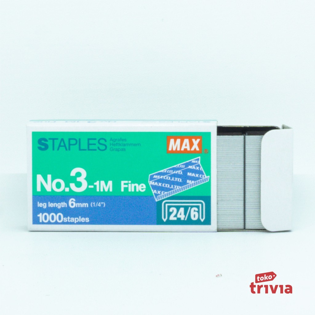 

ISI STAPLER STAPLES MAX NO. 10/ NO.3 (24/6)