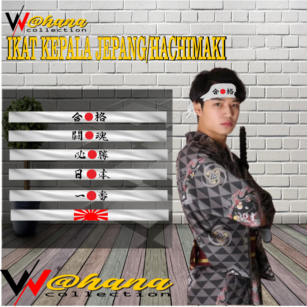 ikat kepala jepang/hachimaki/bandana/bando