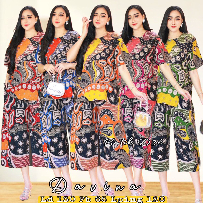 (Alesha) LD 110 SETELAN DAVINA rayon Premium Baju Tidur lengan pendek santai Wanita Ibu ibu remaja A
