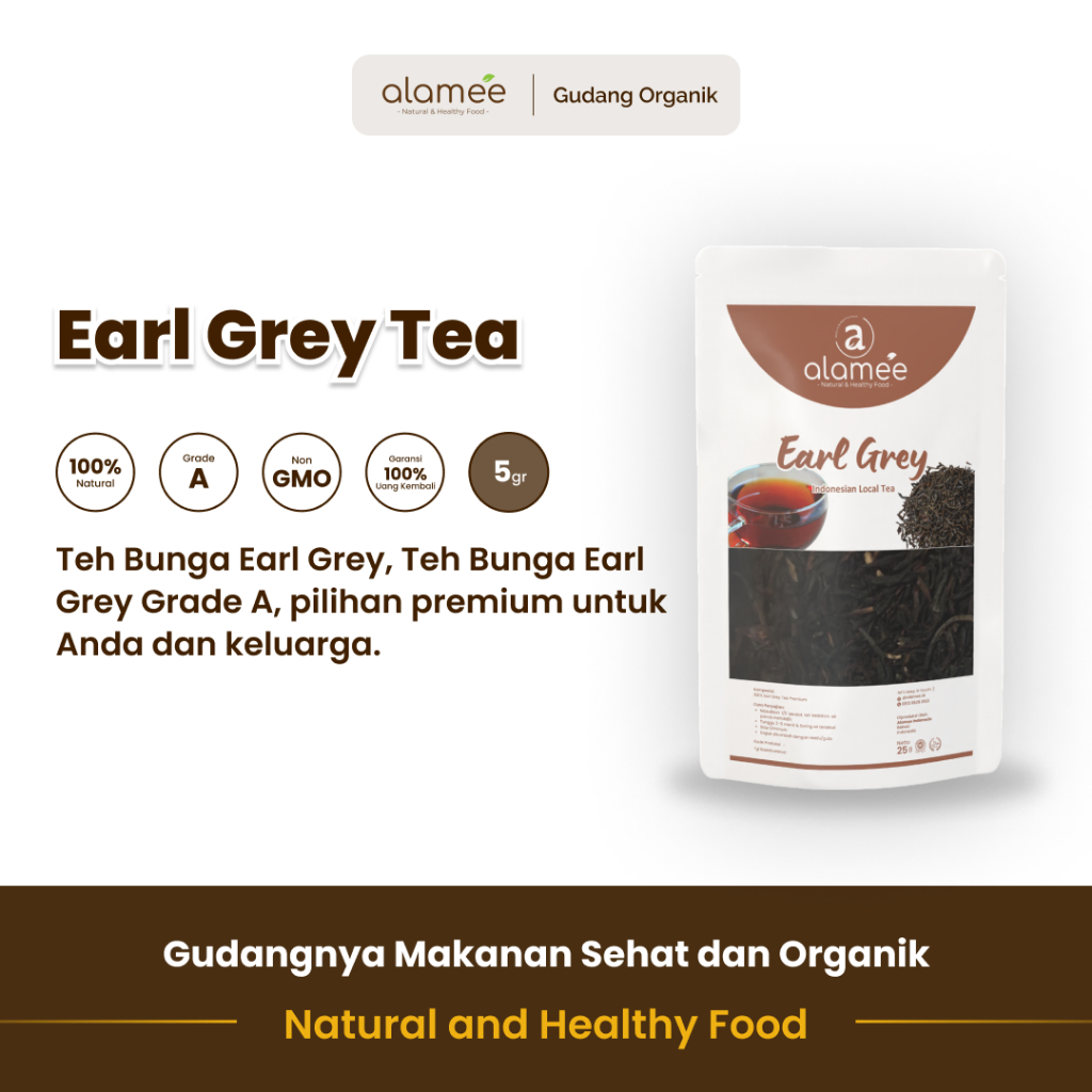 

alamee teh bunga earl gray rasa unik dengan aroma citrus 5 gran herbal alami pilihan tepat