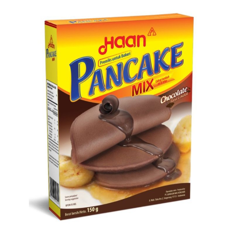 

Haan Pancake Mix Tepung Kue Cokelat 150 g