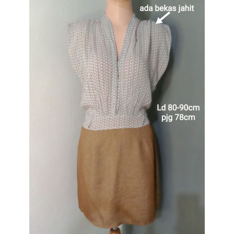 PRELOVED DRESS WARNA COKLAT / MINI DRESS PRELOVED