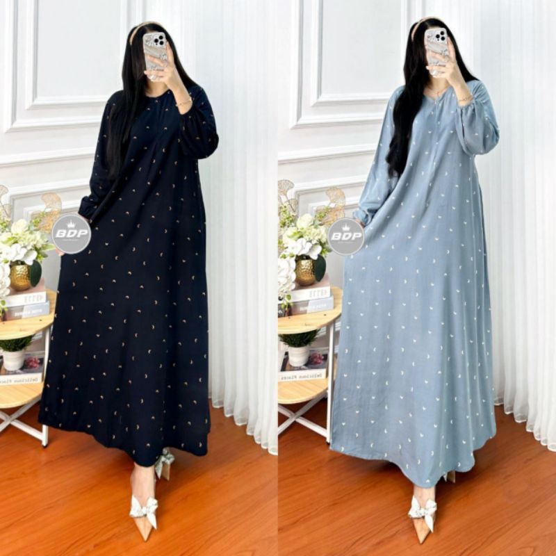 gamis rayon adem murah harian