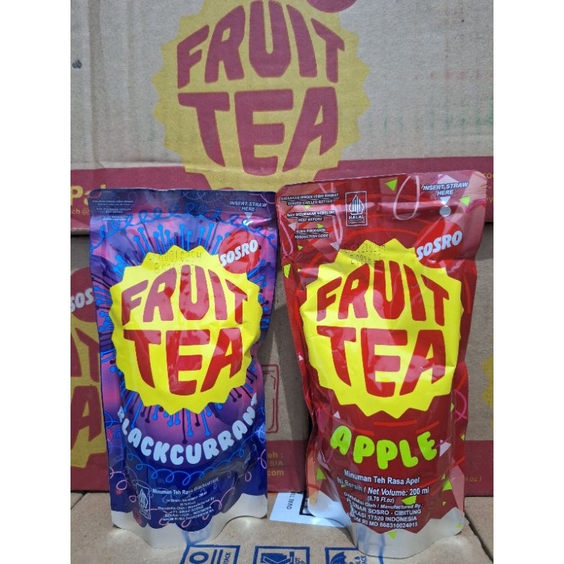 

Fruit Tea Pouch Minuman Teh Rasa Buah 200 Ml 1Pcs