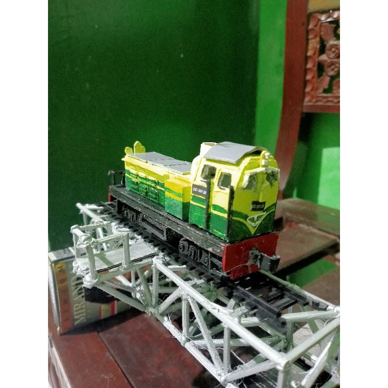 Rangka Jembatan Kereta skala 1:87
