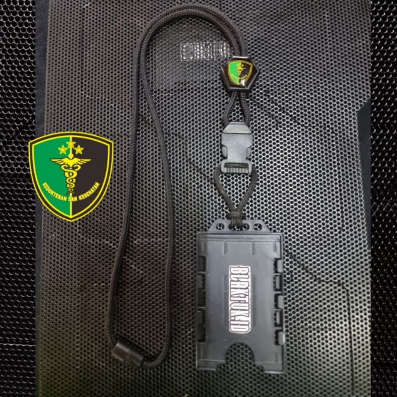 

Lanyard tactical holder id card Slide exagonal logo DOKKES