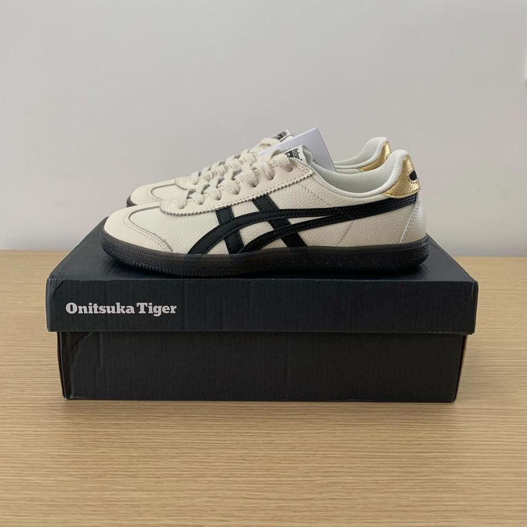 PROMO SEPATU ONITSUKA TIGER TOKUTEN CREAM BLACK GOLD ONITSUKA TIGER ORIGINAL ONITSUKA TOKUTEN PRIA W