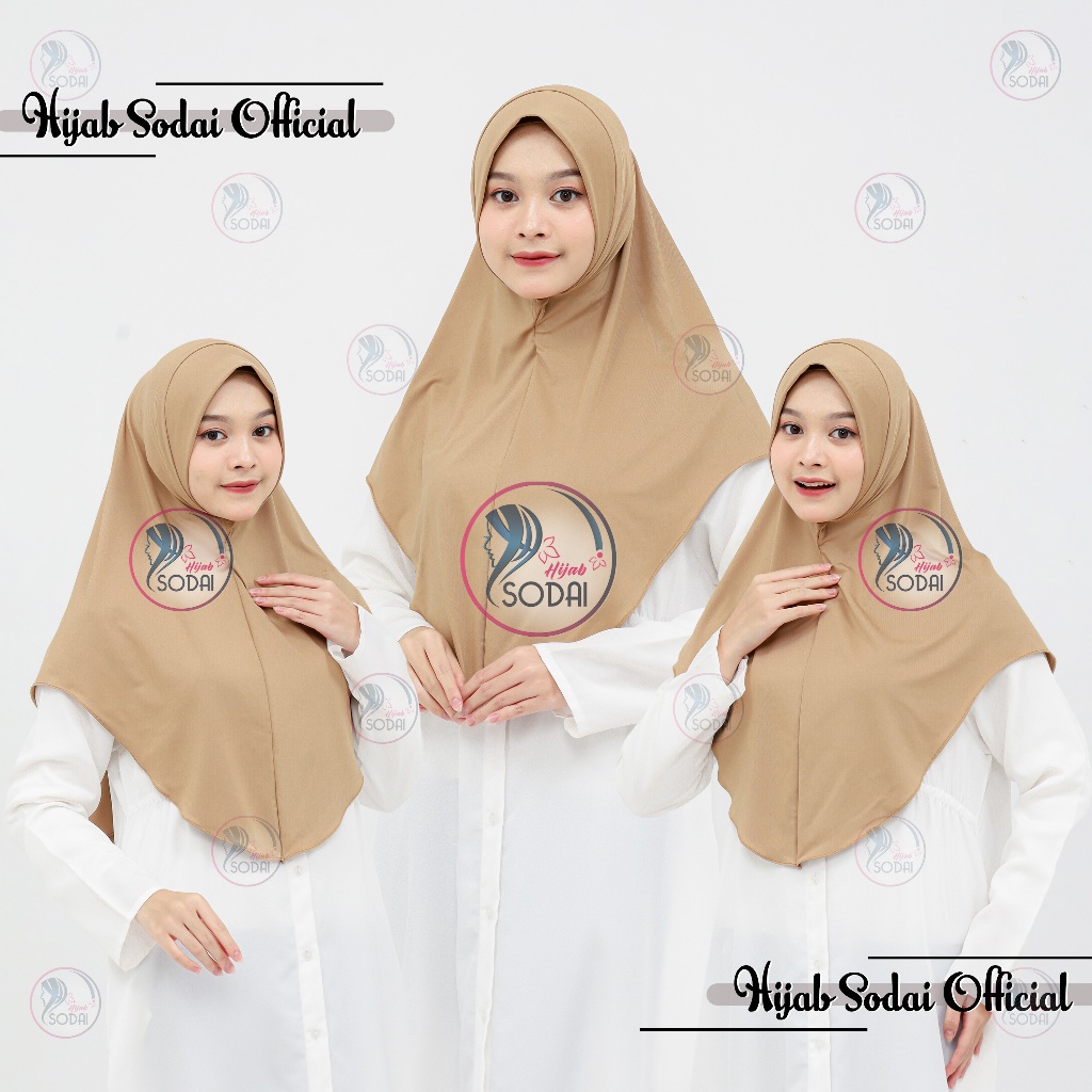 Hijab Bergo Instan Soft Pet Inner Malay Jersey L