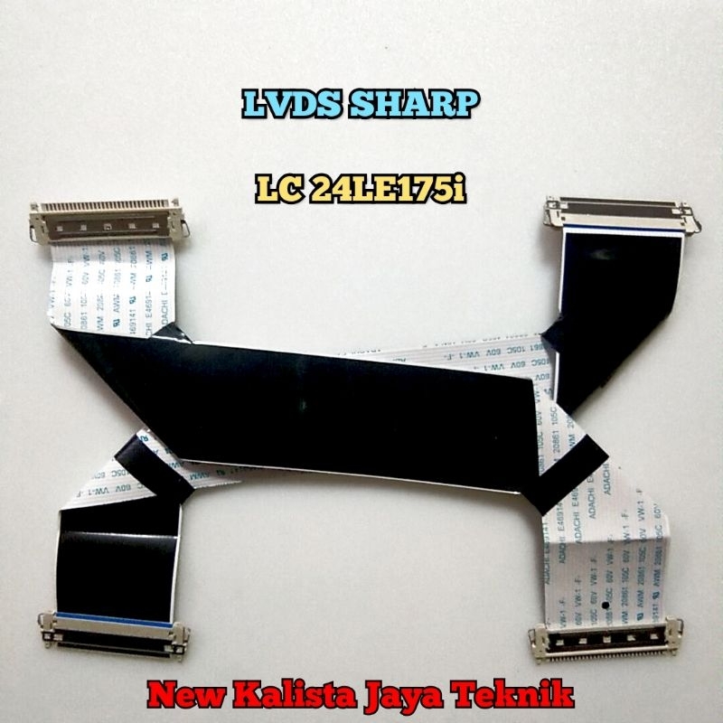 KABEL LVDS TV SHARP LC-24LE175I ORIGINAL KABEL FLEXIBLE TV 24LE175i KABEL TCON SHARP LC24LE175I KABE