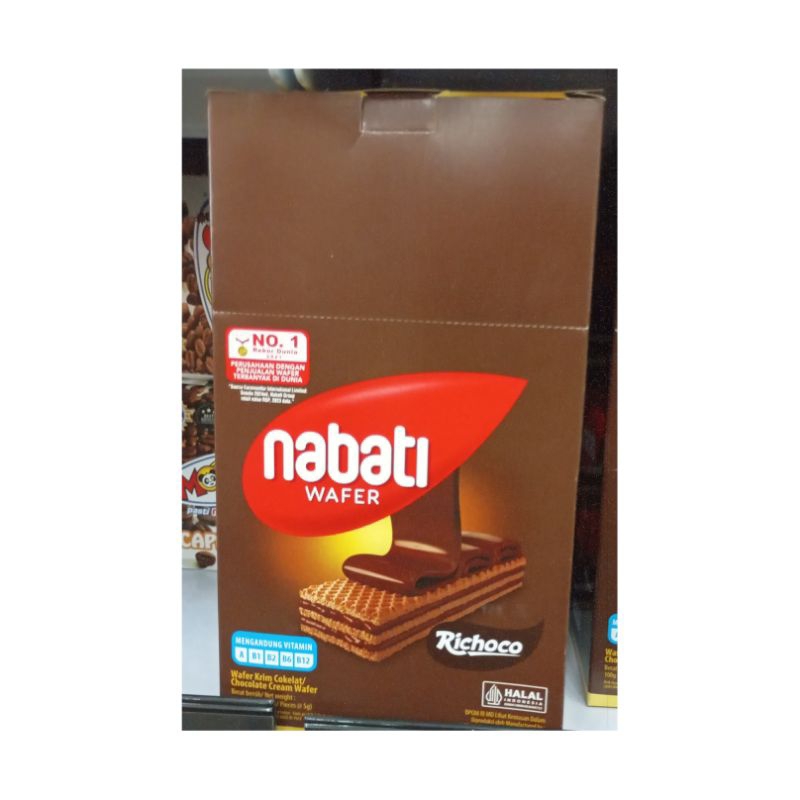 

NABATI WAFER RASA COKELAT ISI 20 PCS @6GR