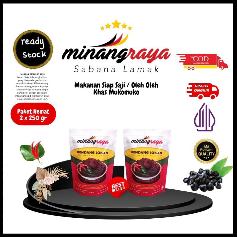 

Rendang Lokan Oleh Oleh Khas Mukomuko Kerang Bumbu Khas Minang Halal Paket 2 Bungkus 250 gr