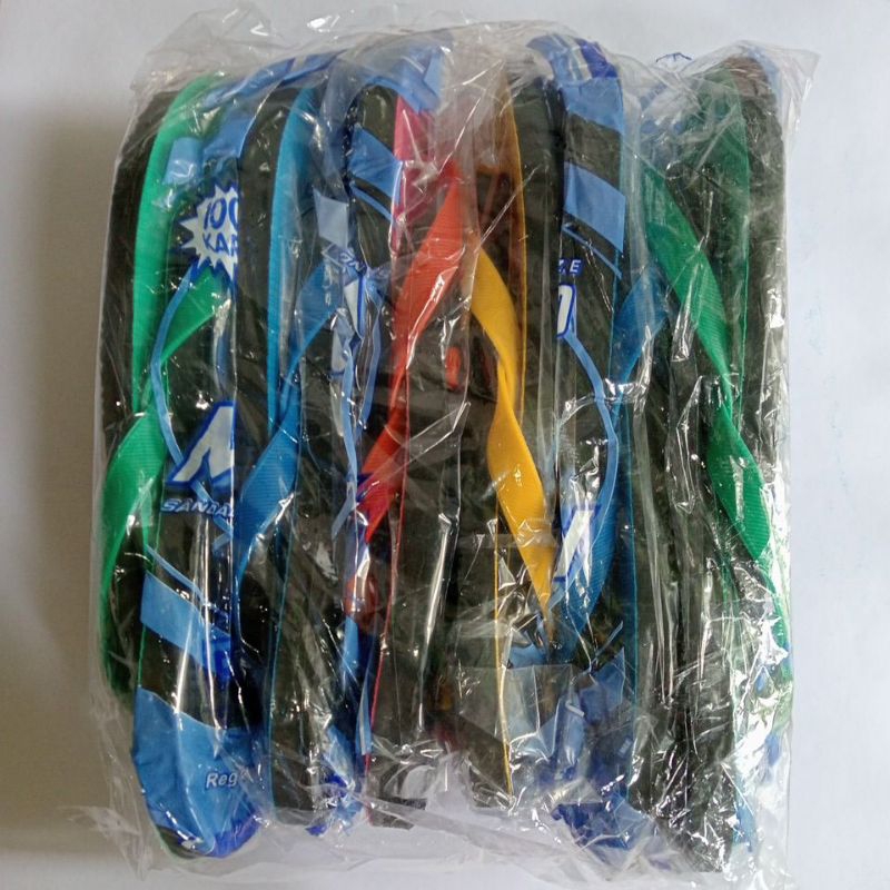 GROSIR SANDAL JEPIT MELY SERI 1PACK 6PASANG UK 9-10,5