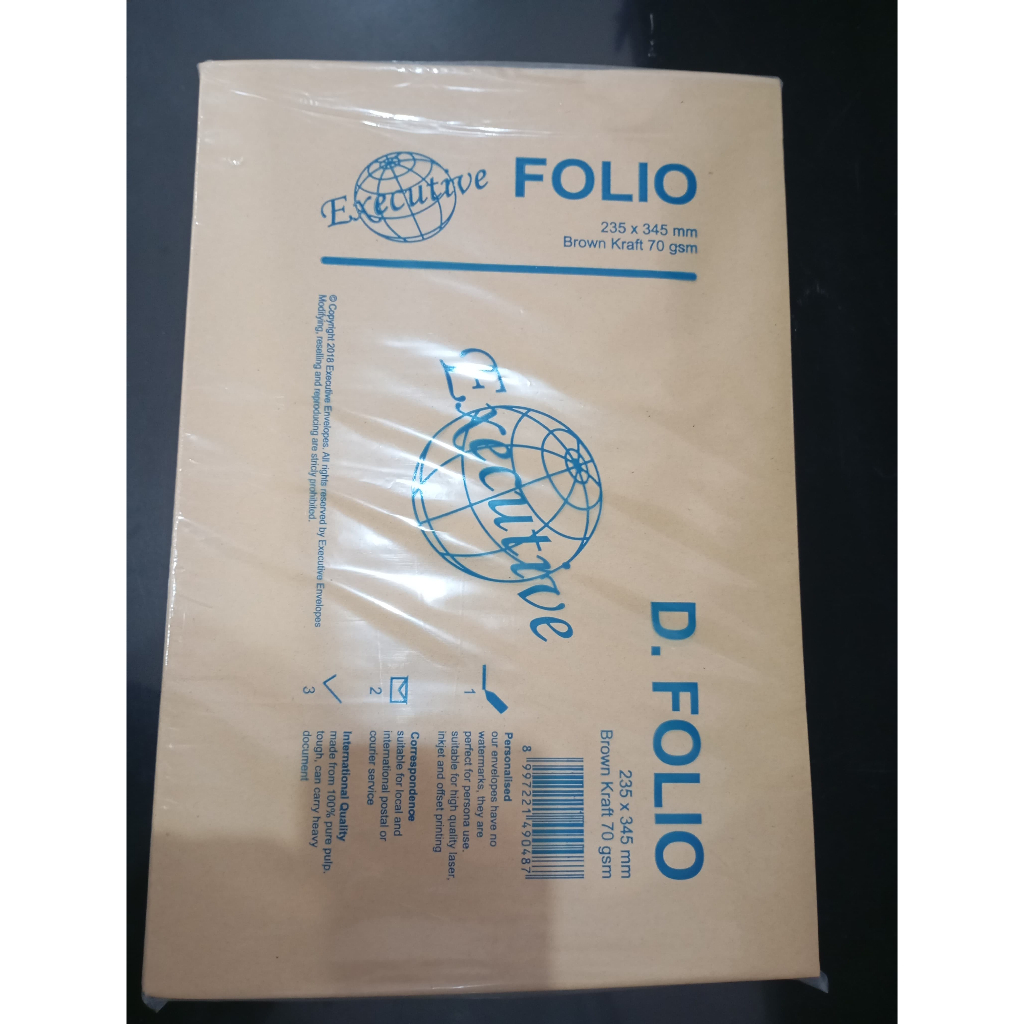 

AMPLOP EXECUTIVE Q-1 D INNER (FOLIO)