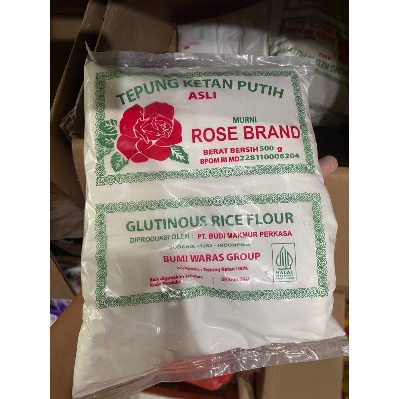 

tepung ketan putih / beras ketan putih cap rose brand ekonomis 500gr