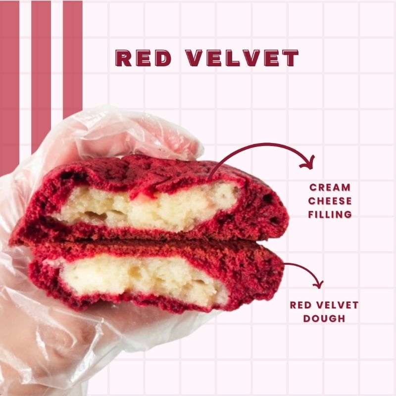 

RED VELVET SOFT COOKIES | HAZELPUFF | SOFT COOKIES PREMIUM BUTTER SURABAYA