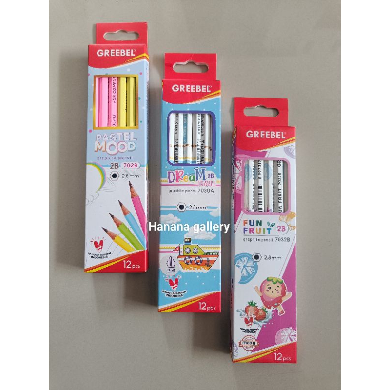 

Pensil GREEBEL 2B KARAKTER (1 pack isi 12 pcs)