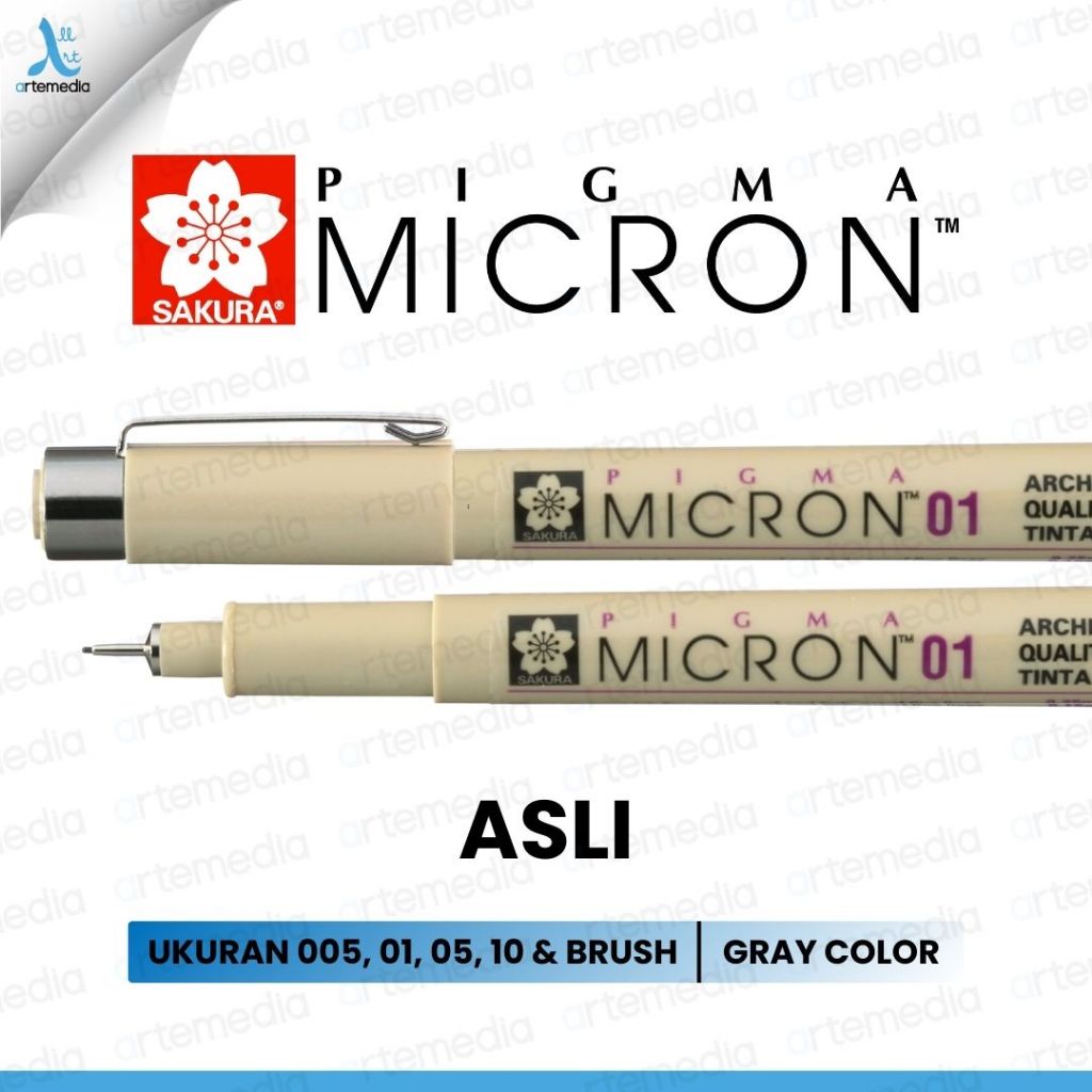 

Sakura Pigma Micron Drawing Pen Gray Color Pigment Ink
