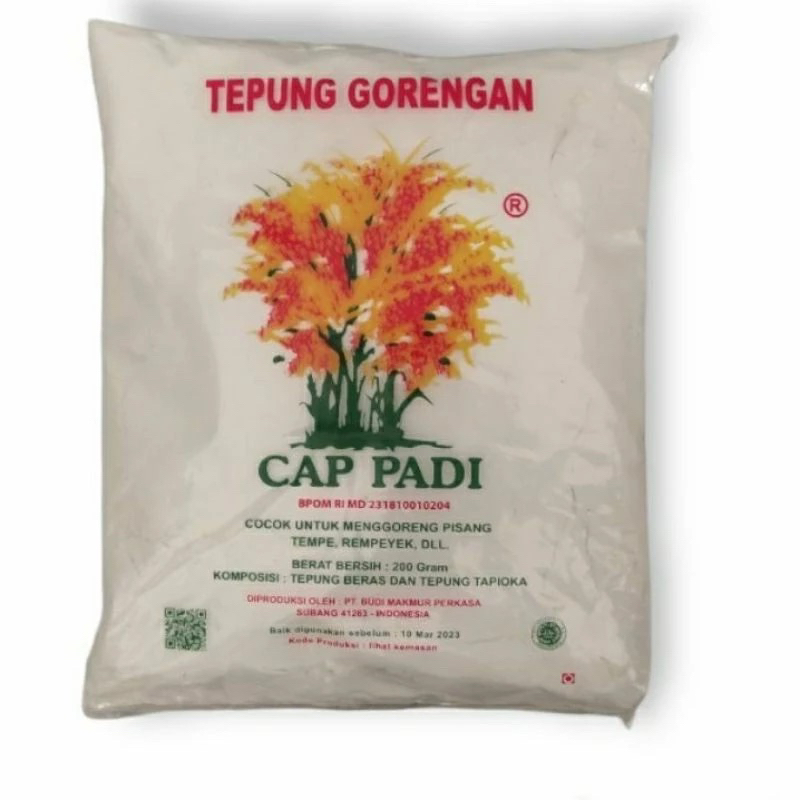 

tepung gorengan cap padi siap pakai 200gr