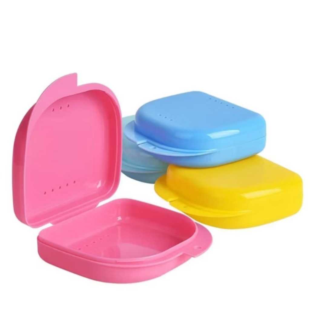 Dental Kotak Tempat Retainer Box Protesa Prothesa Gigi Palsu Dental