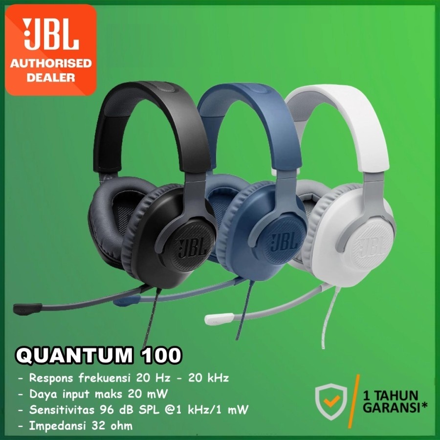 JBL Quantum 100  Wired Over-Ear Gaming Headphones JBL Q100 Q 100
