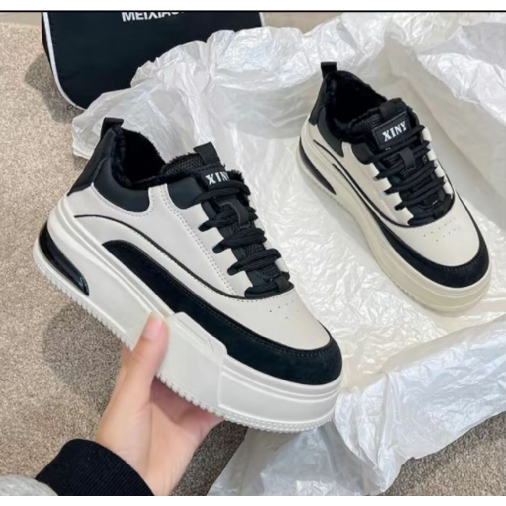 SEPATU WANITA ZENO TERLARIS SEPATU WANITA SEKOLAH HITAM SEPATU HITAM Casual Shoes Sneaker Putih Cewe