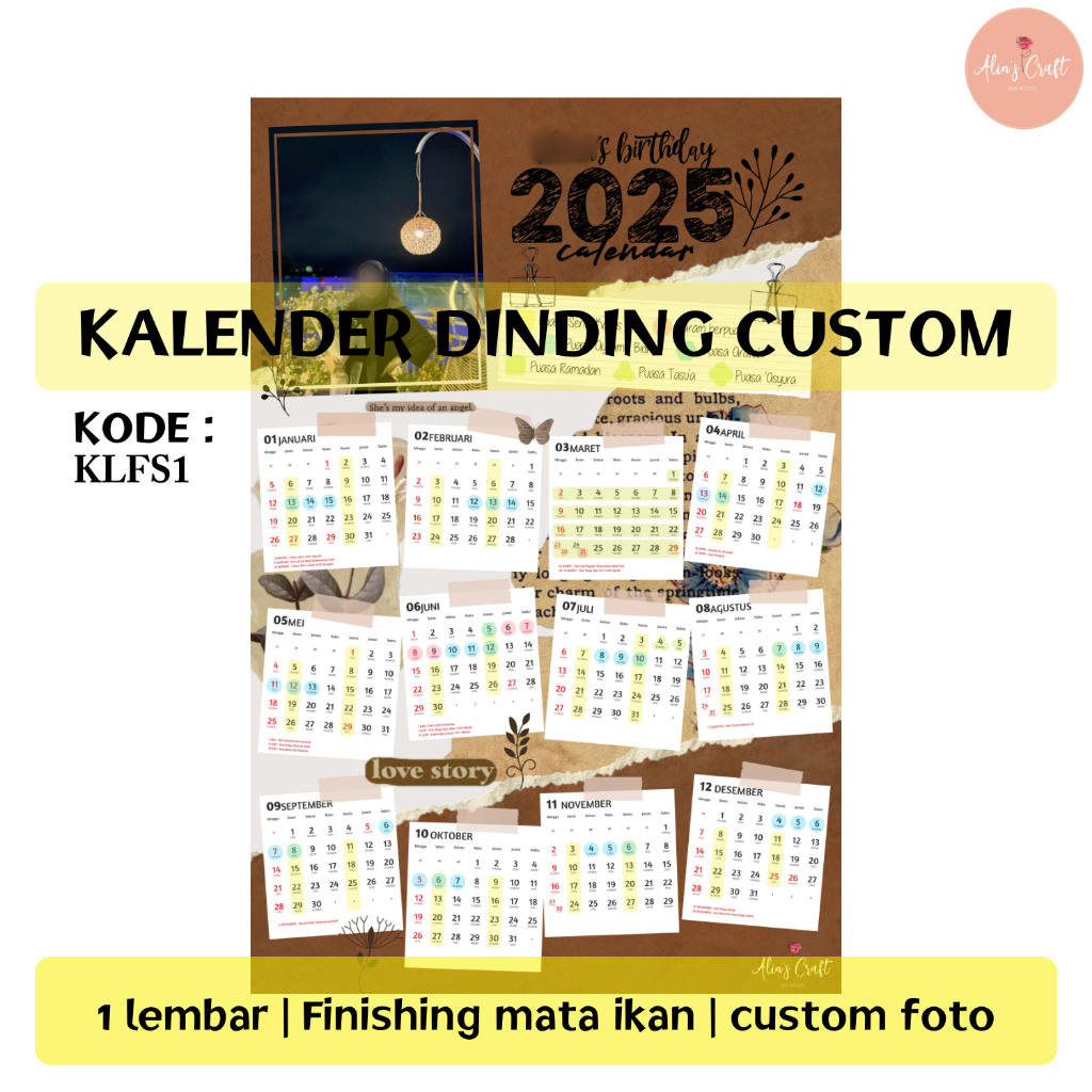 

KALENDER CUSTOM FOTO SATU