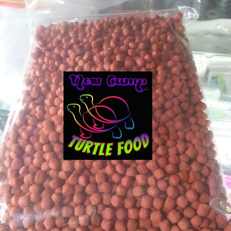 Makanan Kura Kura 1kg Turtle Food Pakan Merah Pelet Hijau Semua Jenis Kura Kura Sulcata Brazil Dada 