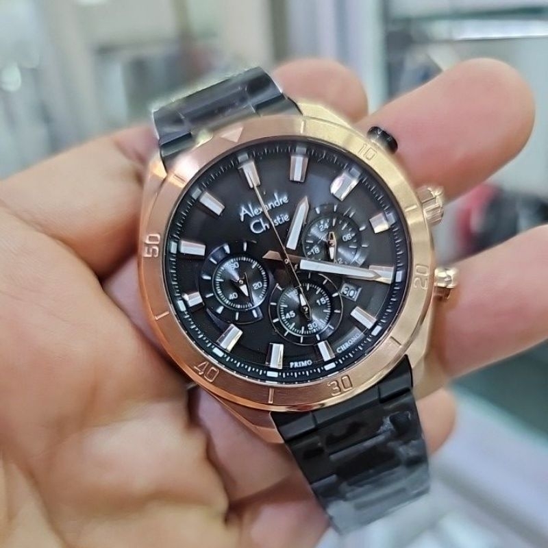 jam tangan pria sport ALEXANDRE CHRISTIE 6672 MCBBRBA