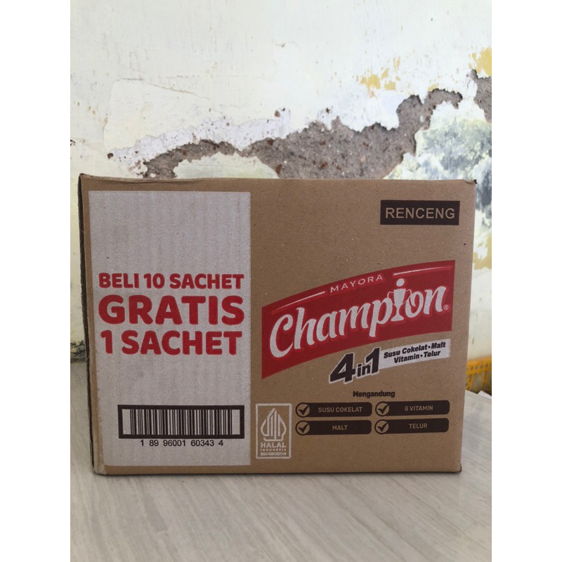 

1 Dus Isi 12 Renteng Coklat Energen Champion4 In 1 30g